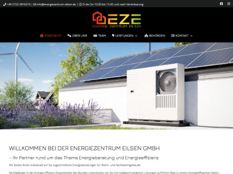 Energiezentrum Eilsen Webentwicklung (Content Management System)